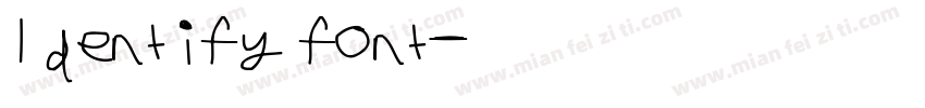 ldentify font字体转换